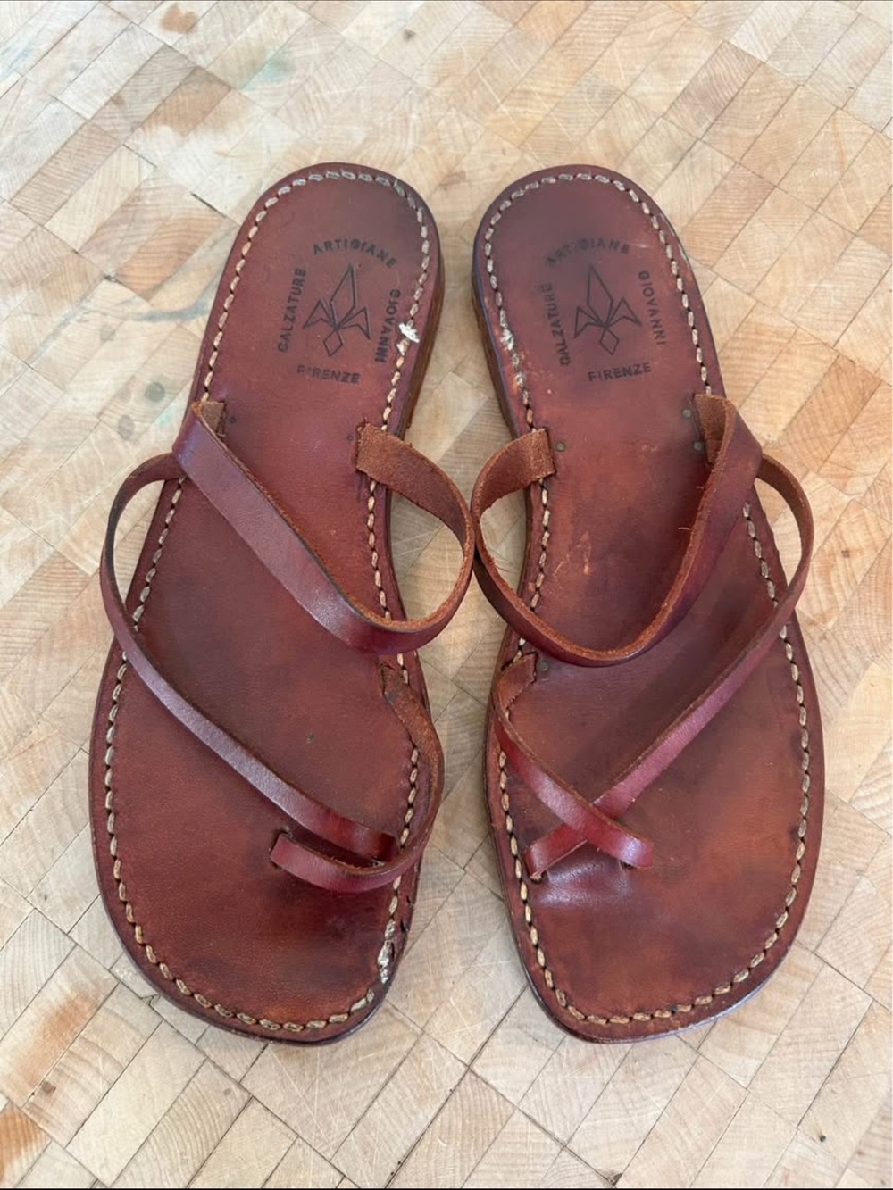Handcrafted Brown Leather Strappy Women's Sandals
